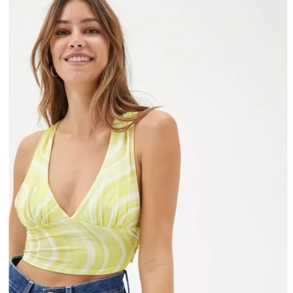 Yellow urban outfitters tank